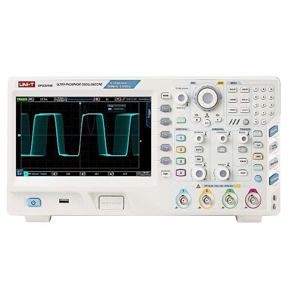 UNI-T UPO3354E 350MHz Dört Kanal Fosfor Görüntülemeli Osiloskop