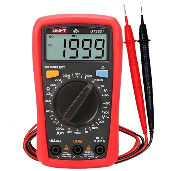 Unit UT33D+ 600V 10A Dijital Multimetre