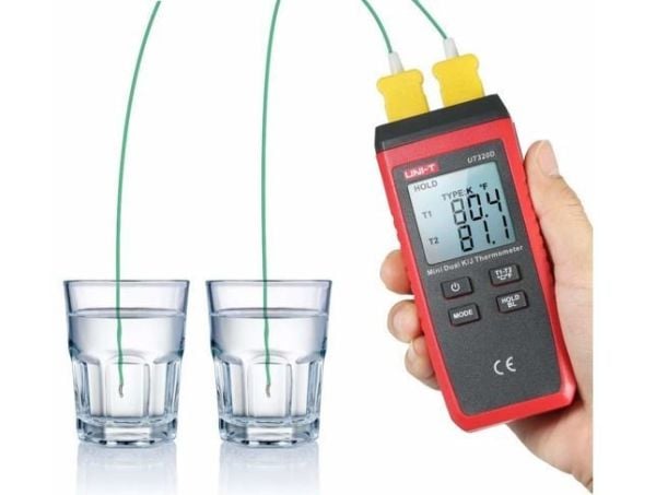 Unit UT320D Mini Dijital 2 Kanal Termometre