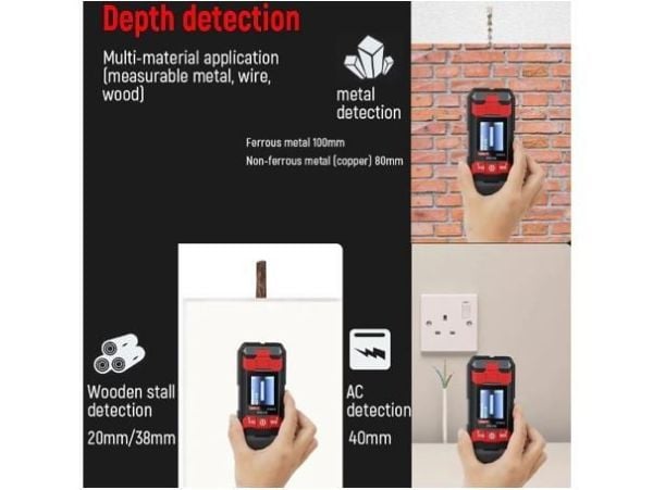Unit UT387D Voltaj ve Metal Dedektörü Duvar Tarayıcı