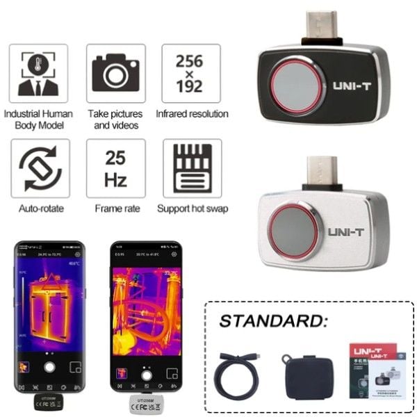 Unit UTi720M 256x192 Android Telefon Termal Kamera