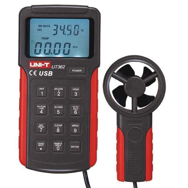 Unit UT362 Anemometre (Rüzgar Hızı ve Sıcaklık Ölçer)