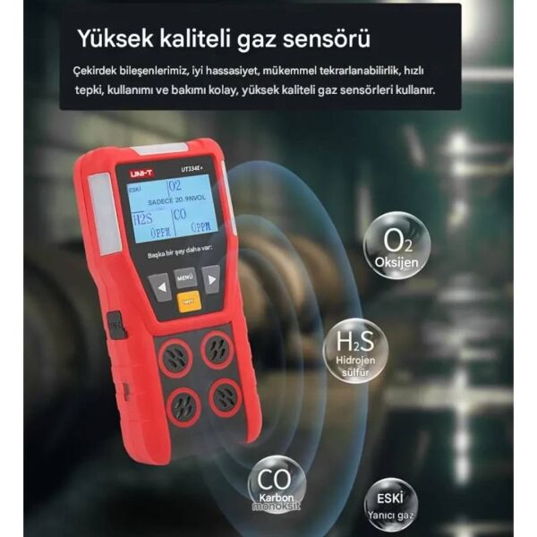 Unit UT334E+ Çoklu Gaz Dedektörü