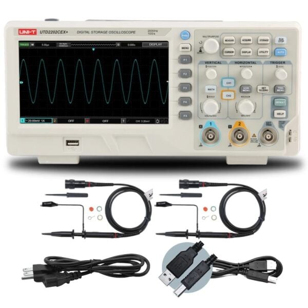 Unit UTD2202CEX+ 200MHz 2 Kanal Dijital Hafızalı Osiloskop