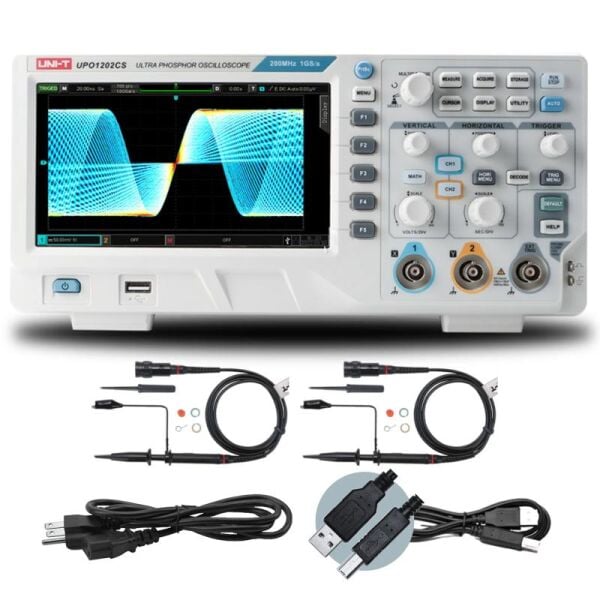 Unit UPO1202CS 200Mhz 2 Kanal Dijital Osiloskop