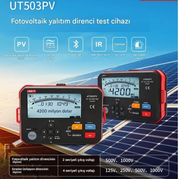 Unit UT503PV PV İzolasyon Test Cihazı