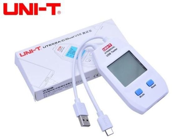 Unit UT658Dual Çift Çıkışlı USB Akım Gerilim Test Cihazı