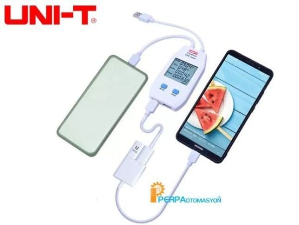 Unit UT658Dual Çift Çıkışlı USB Akım Gerilim Test Cihazı